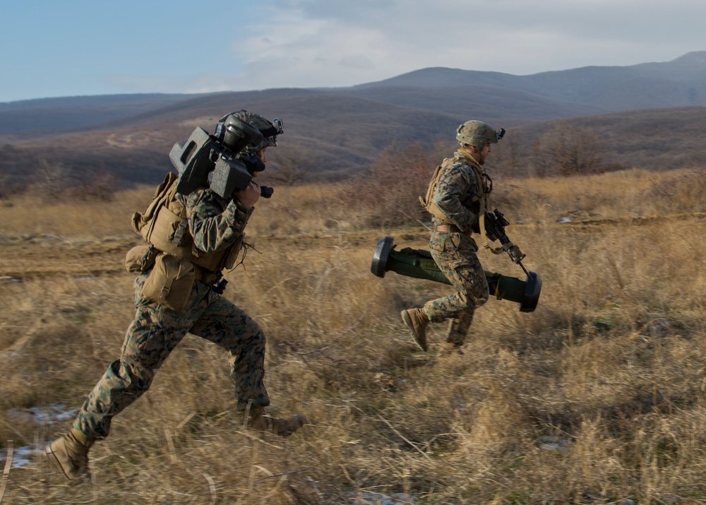 U.S. Marines, Bulgarians, conduct live-fire range during exercise Platinum Lion