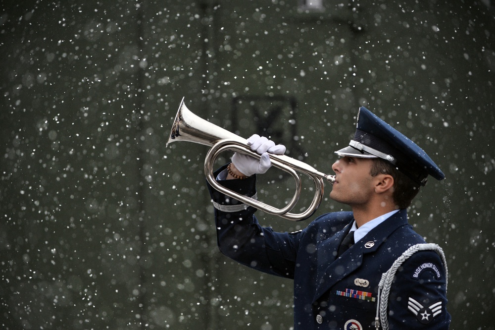 106th Rescue Wing Honor Guard Trains in the Snow