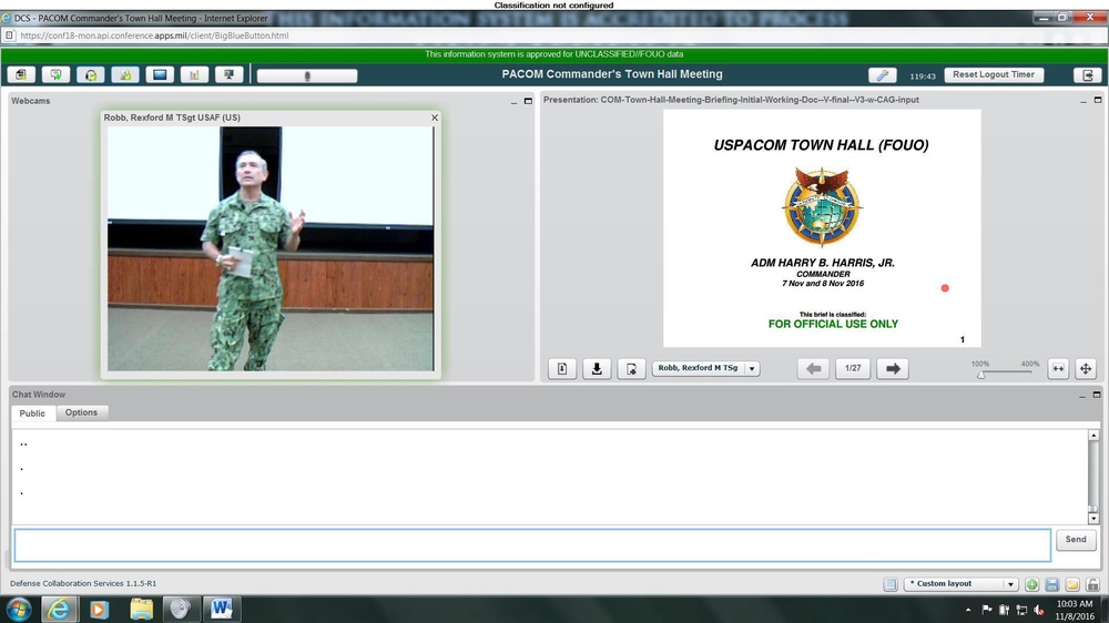 DISA enables remote audience participation for PACOM Town Hall