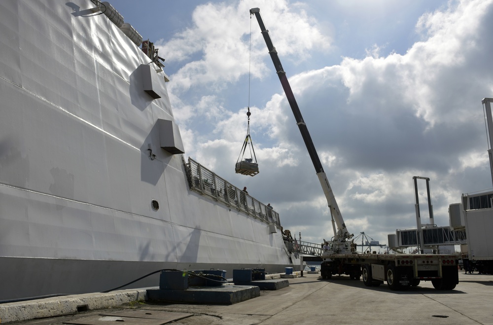 Coast Guard Cutter Hamilton crew offloads 26.5 tons of cocaine