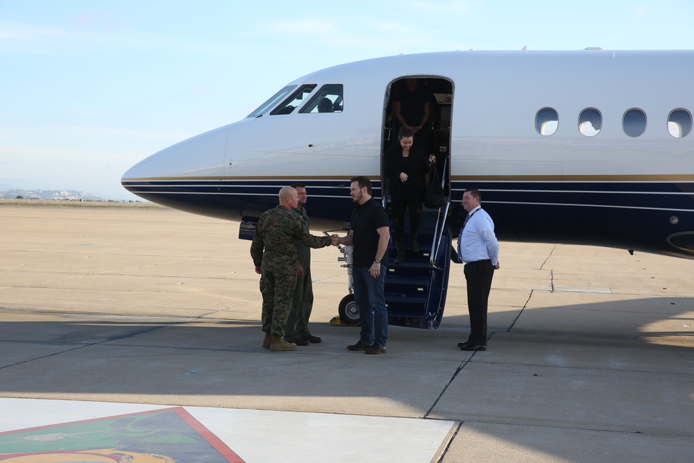 Chris Pratt visits MCAS Miramar