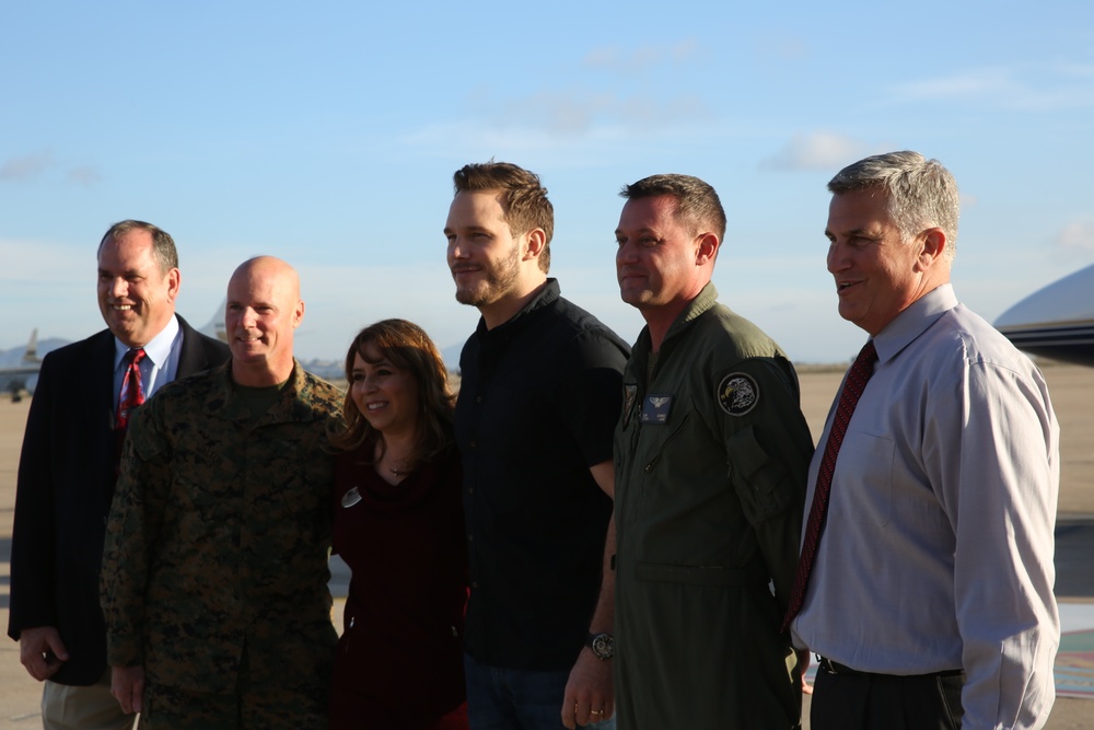 Chris Pratt visits MCAS Miramar