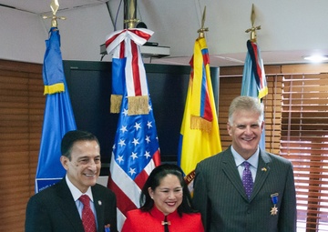 Colombia’s premier officer training center distinguishes SOCSOUTH members