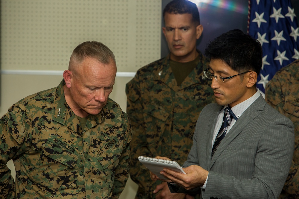 Okinawa Area Coordinator addresses the media about MV-22 incident