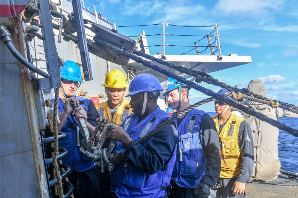 Laboon is underway conducting a Composite Training Unit Exercise (COMPTUEX) with the George H.W. Bush Carrier Strike Group in preparation for an upcoming deployment.