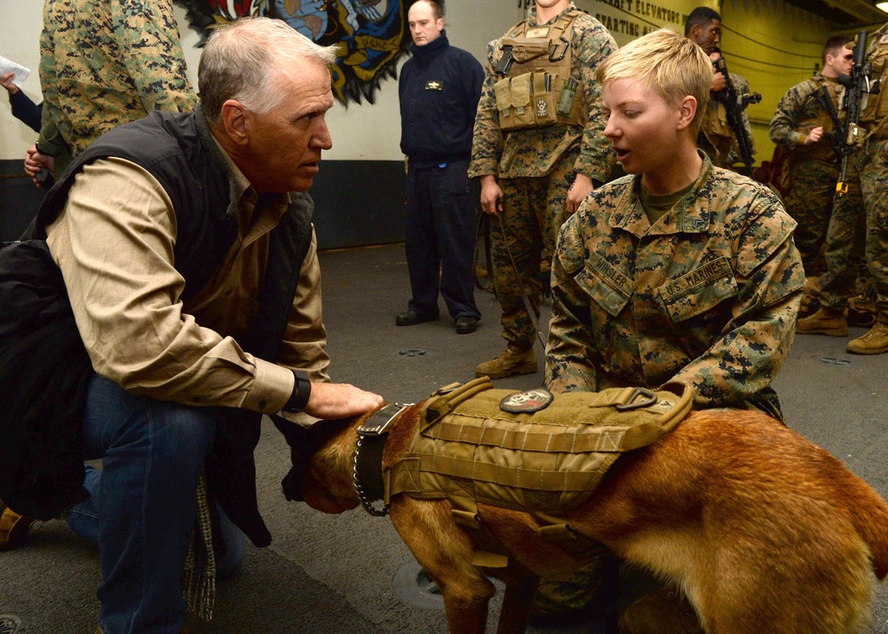 Senator Thom Tillis Visits USS Bataan