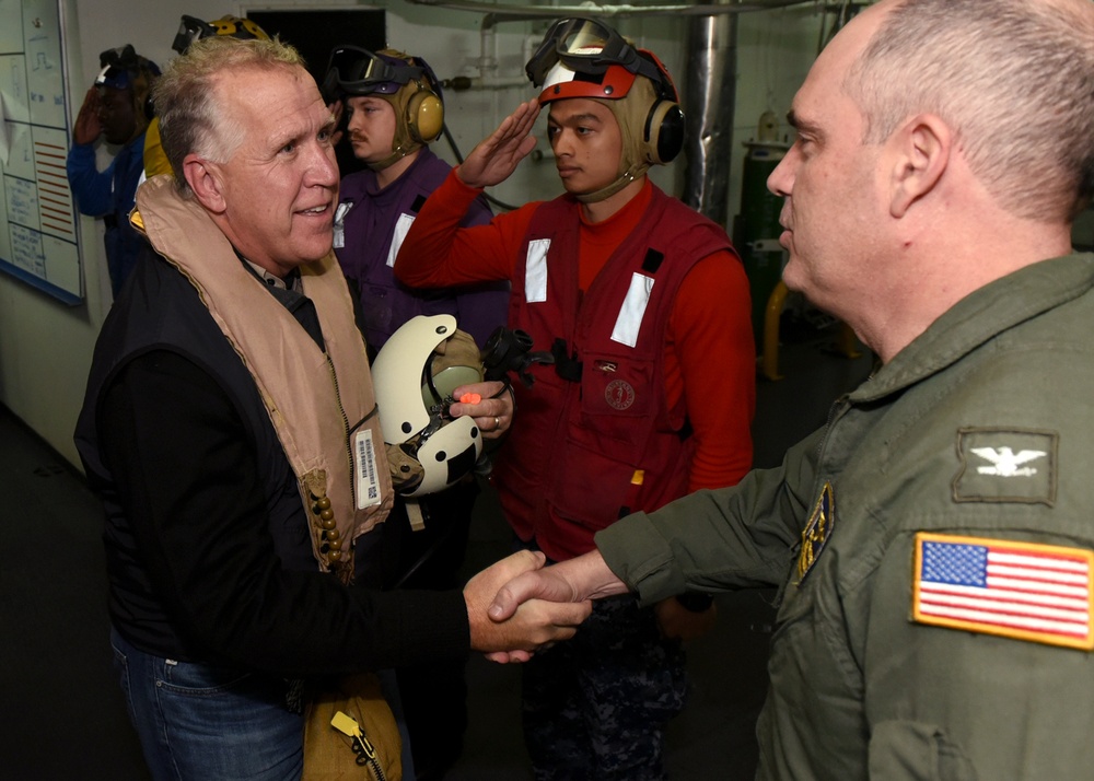 Senator Thom Tillis Visits USS Bataan