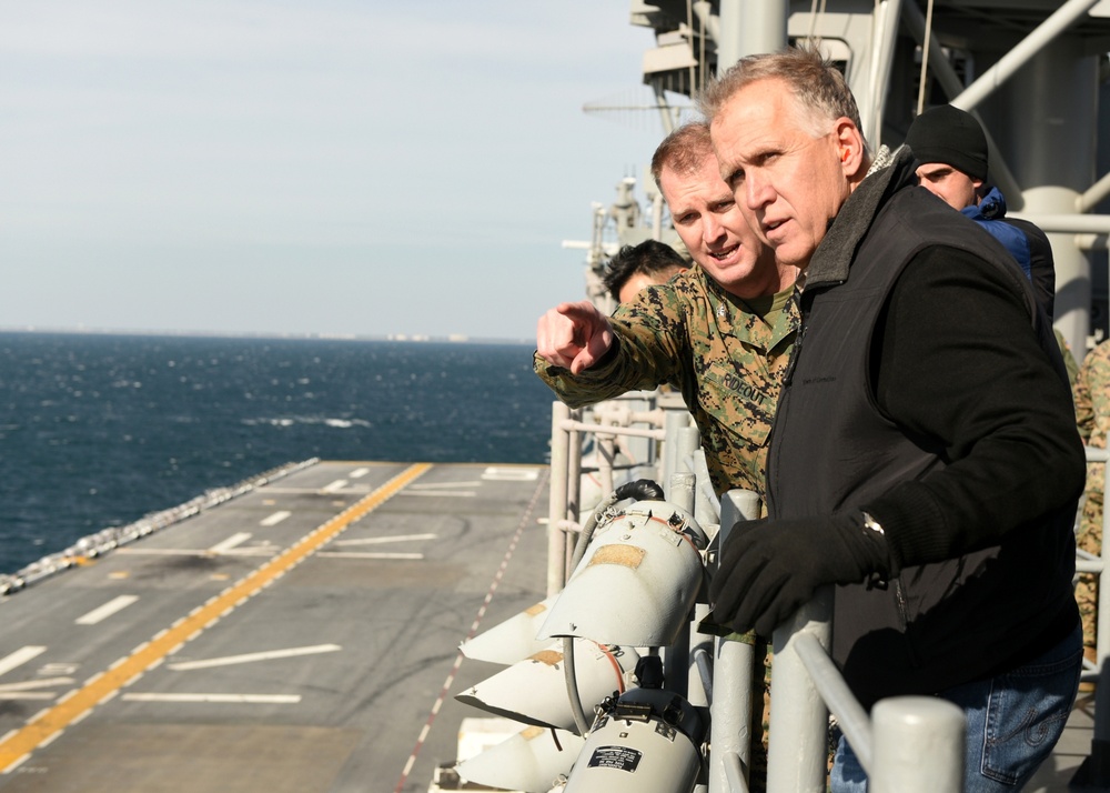 Senator Thom Tillis Visits USS Bataan