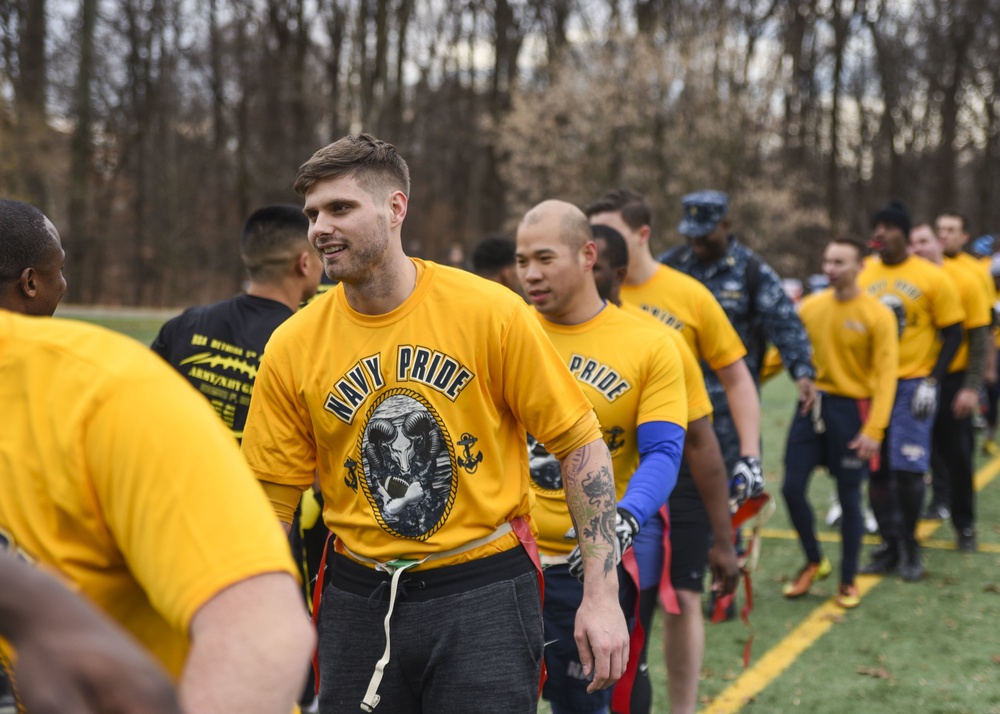 MWR Hosts Army Navy Flag Football Game