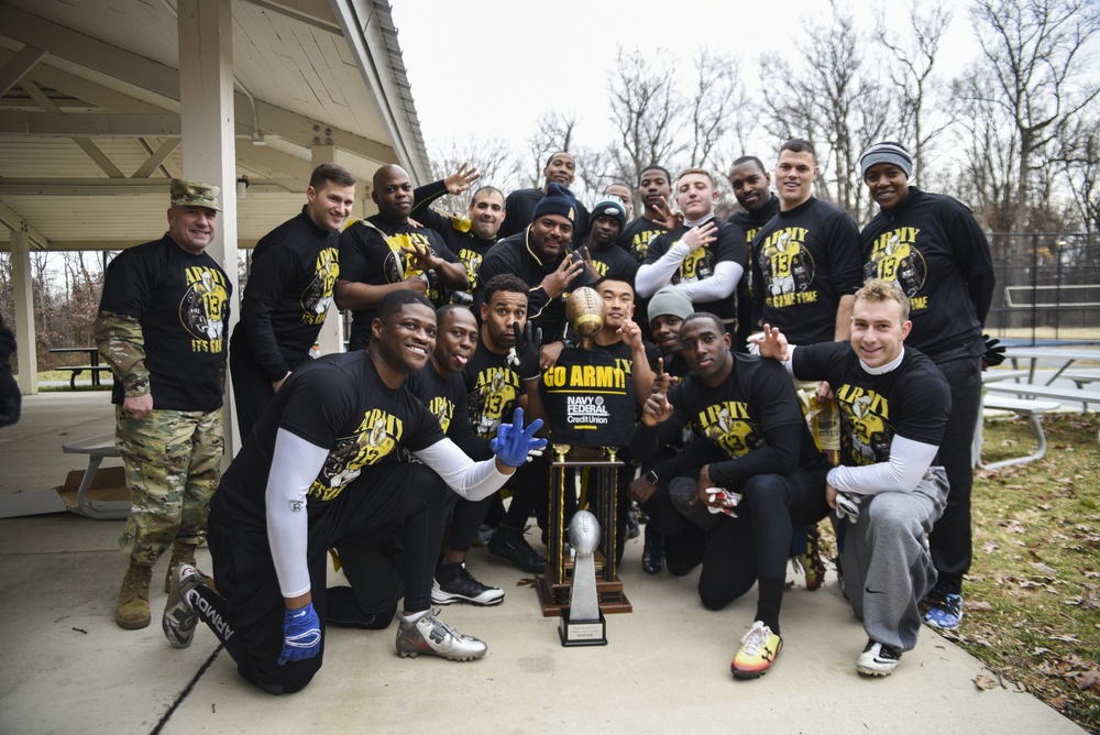 MWR Hosts Army Navy Flag Football Game