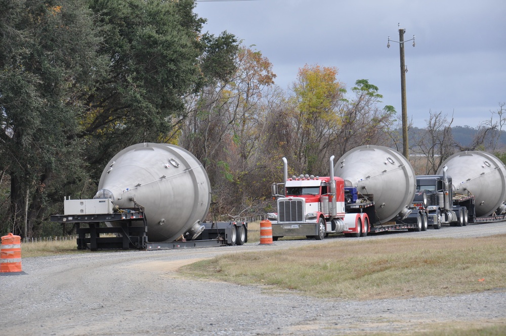 Speece cones delivered as part of the Savannah Harbor Expansion Project environmental mitigation