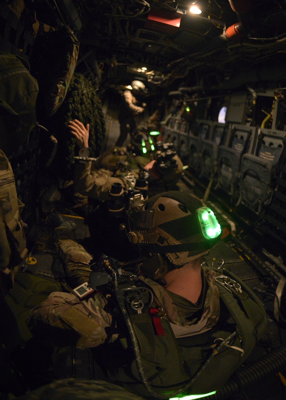 321st STS jumpmaster performs advance-level training