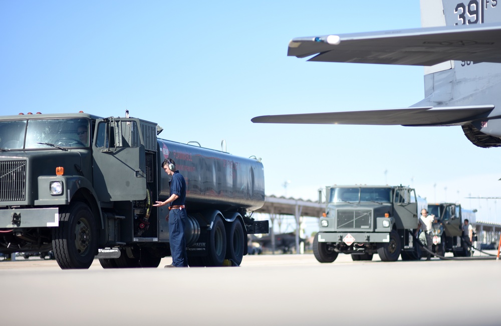 325th LRS provides vehicles, fuel needed for Checkered Flag 17-1