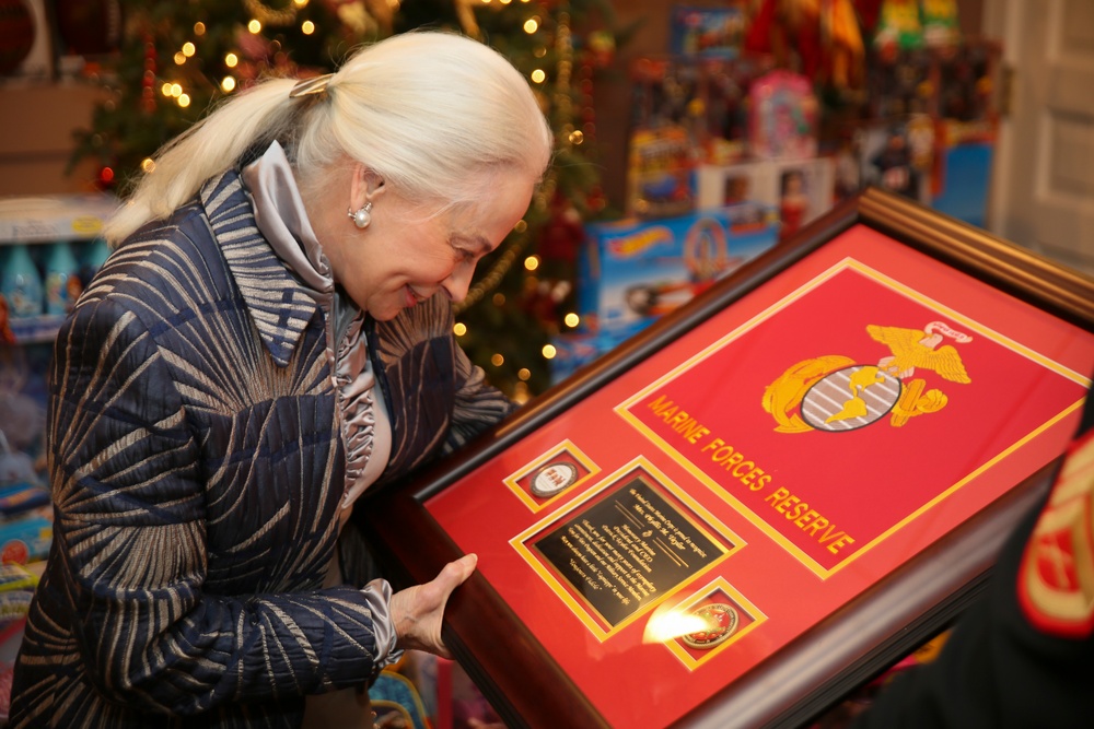 Marines receive toys donation from Patrick F. Taylor Foundation
