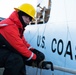 Coast Guard Cutter Spencer crew prepares to get underway in bitter cold