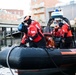 Coast Guard Cutter Spencer crew prepares to get underway in bitter cold