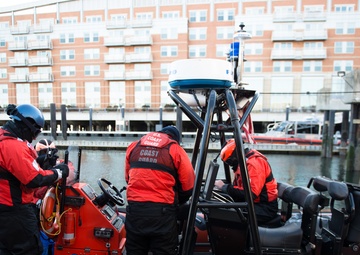 Coast Guard Cutter Spencer crew prepares to get underway in bitter cold