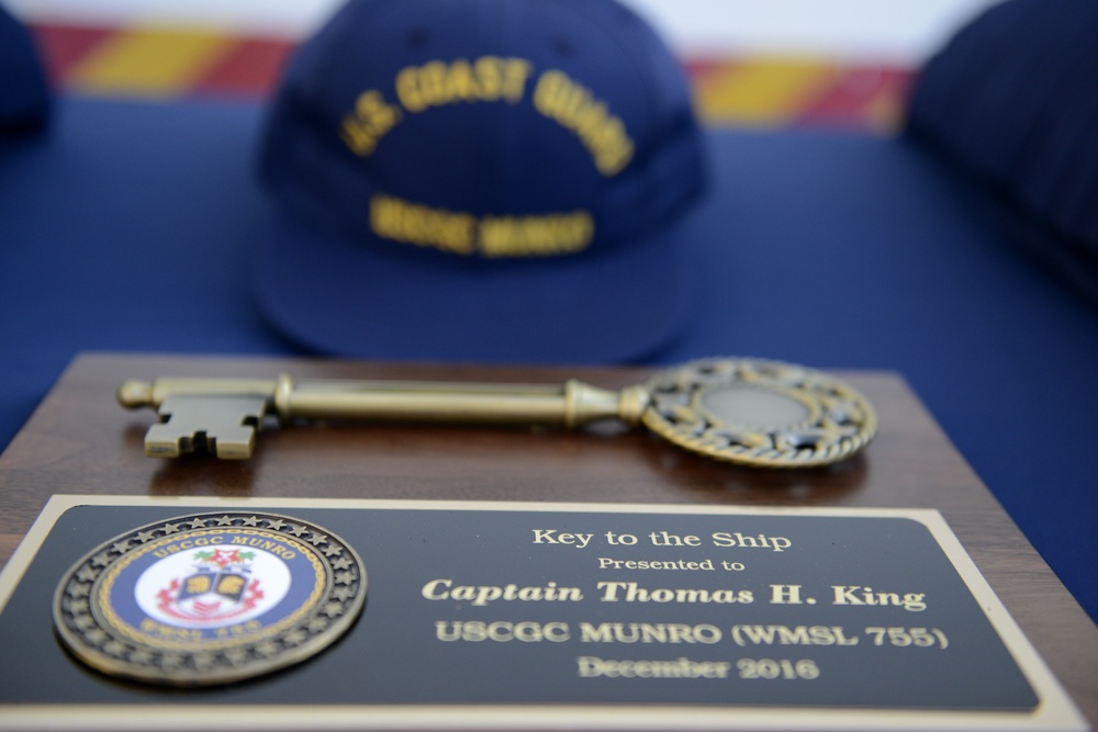 Coast Guard Cutter Munro holds acceptance ceremony