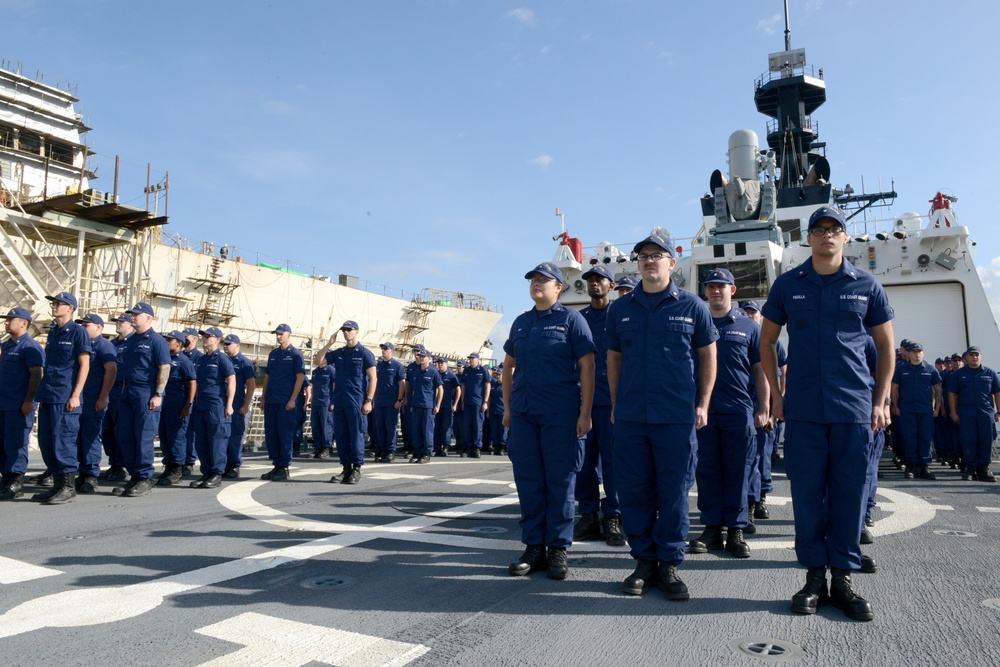 Coast Guard Cutter Munro holds acceptance ceremony