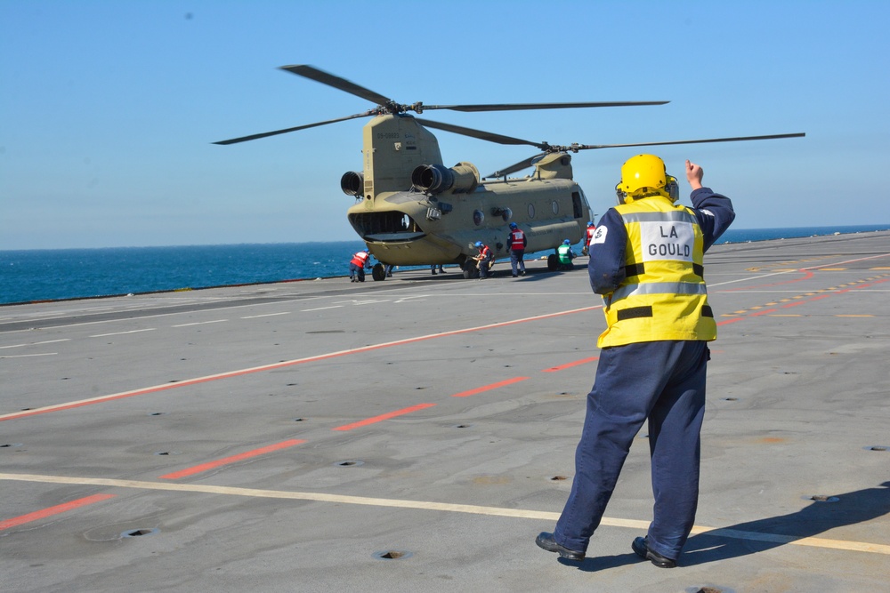 U.S. Army Deck Landing Training with Royal Navy
