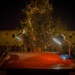 Christmas tree lighting at the forward command