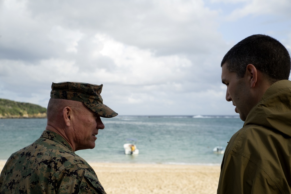 Lt. Gen. Lawrence D. Nicholson visits Abu, Nago City