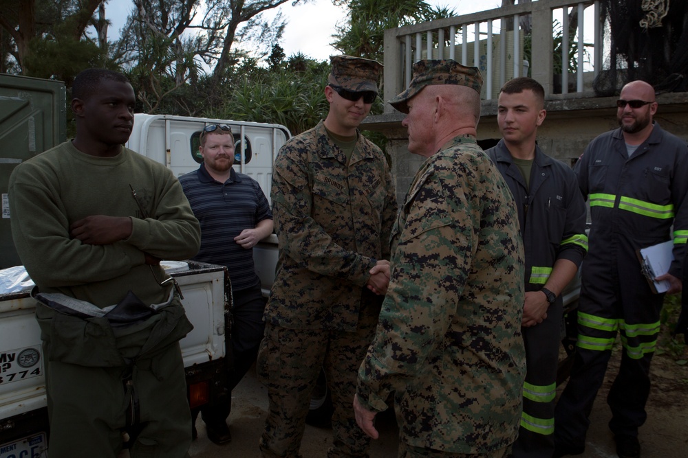 Lt. Gen. Lawrence D. Nicholson visits Abu, Nago City