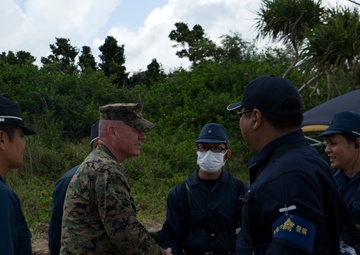 Lt. Gen. Lawrence D. Nicholson visits Abu, Nago City