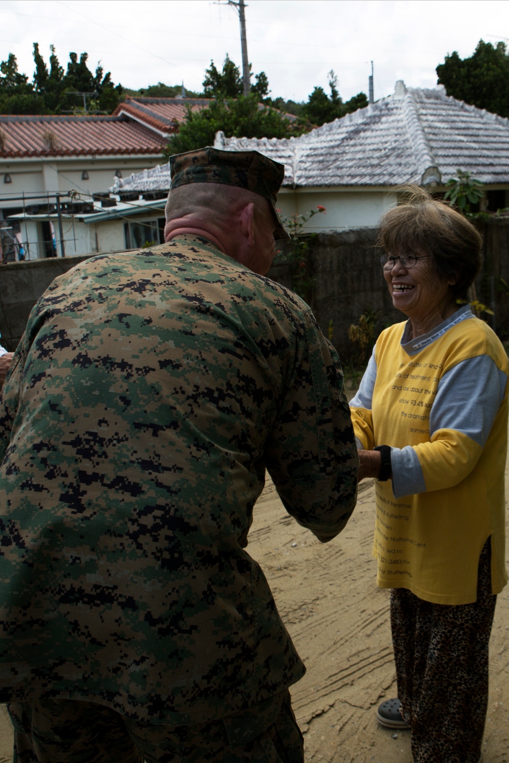 Lt. Gen. Lawrence D. Nicholson visits Abu, Nago City