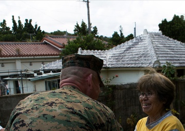 Lt. Gen. Lawrence D. Nicholson visits Abu, Nago City