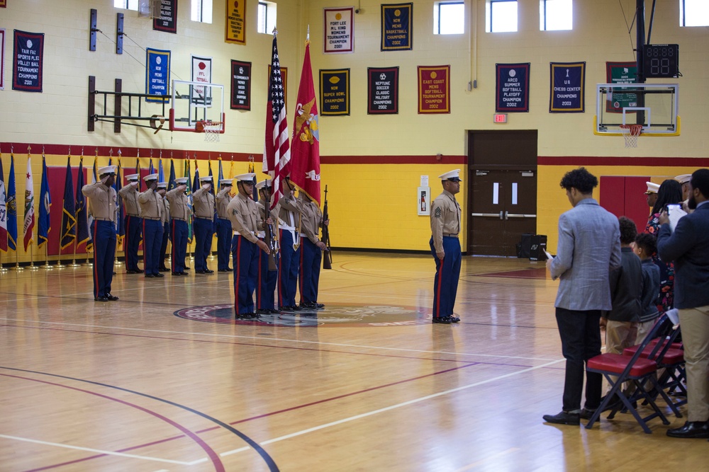 Retirement Ceremony of Gunnery Sgt James H. Moore II