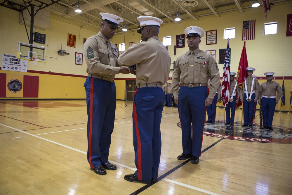 Retirement Ceremony of Gunnery Sgt James H. Moore II