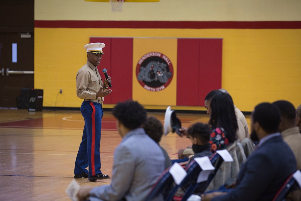 Retirement Ceremony of Gunnery Sgt James H. Moore II