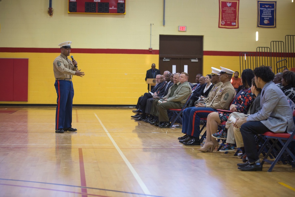 Retirement Ceremony of Gunnery Sgt James H. Moore II