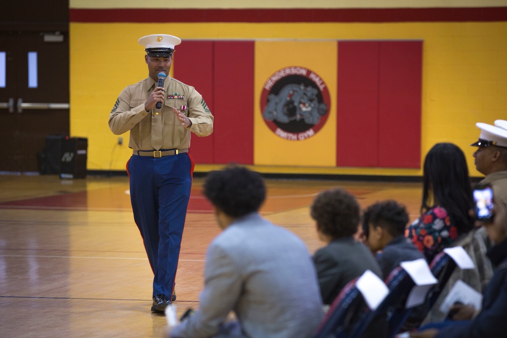 Retirement Ceremony of Gunnery Sgt James H. Moore II