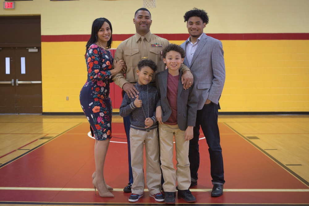 Retirement Ceremony of Gunnery Sgt James H. Moore II