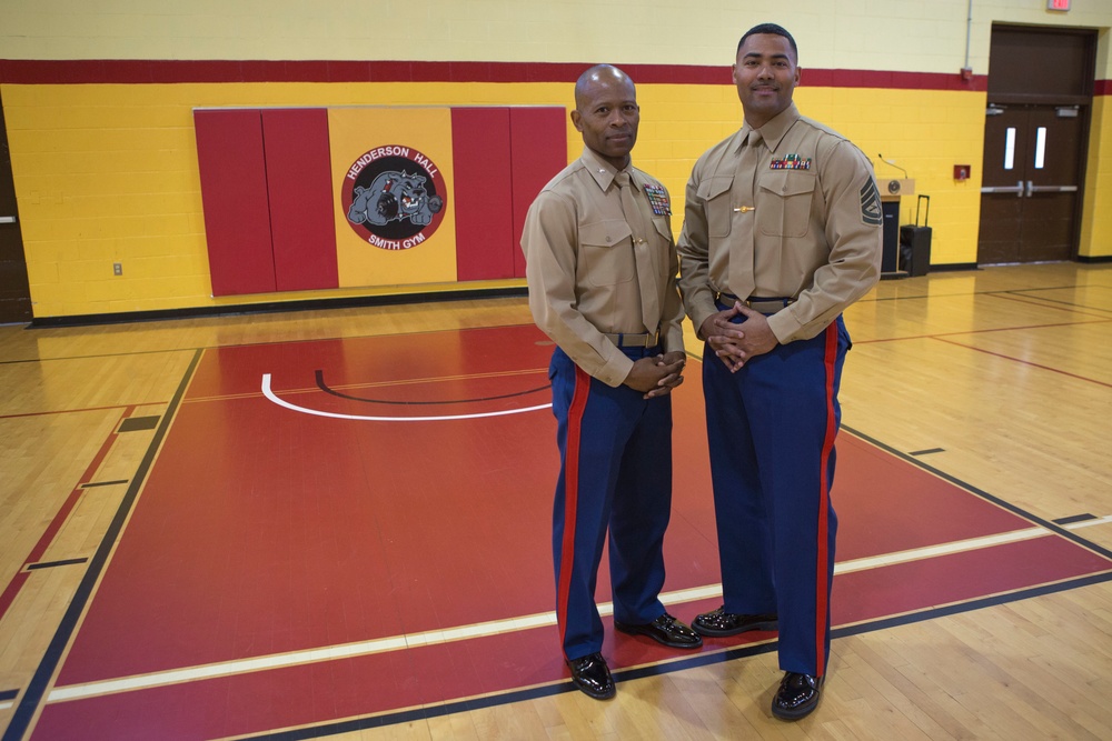 Retirement Ceremony of Gunnery Sgt James H. Moore II