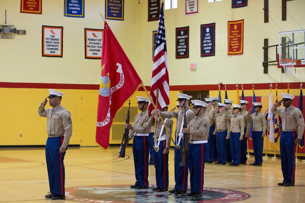 Retirement Ceremony of Gunnery Sgt James H. Moore II