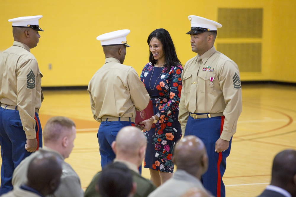 Retirement Ceremony of Gunnery Sgt James H. Moore II