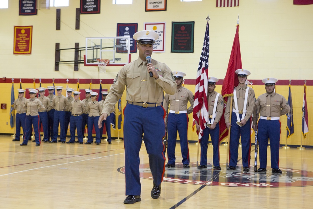 Retirement Ceremony of Gunnery Sgt James H. Moore II