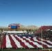 Nellis, Creech Airmen raise American Flag during Las Vegas Bowl