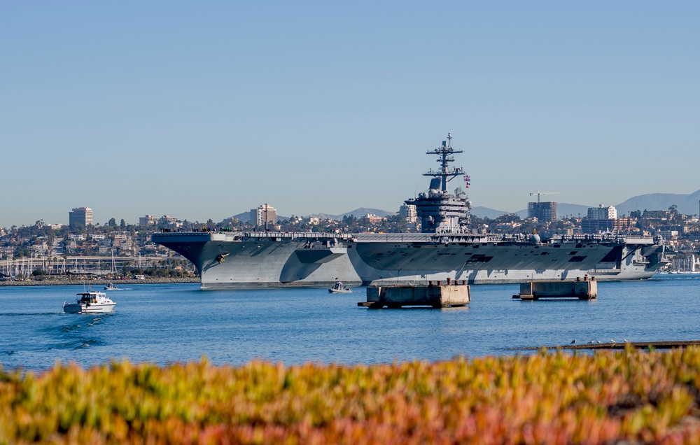 USS Theodore Roosevelt (CVN 71) gets underway