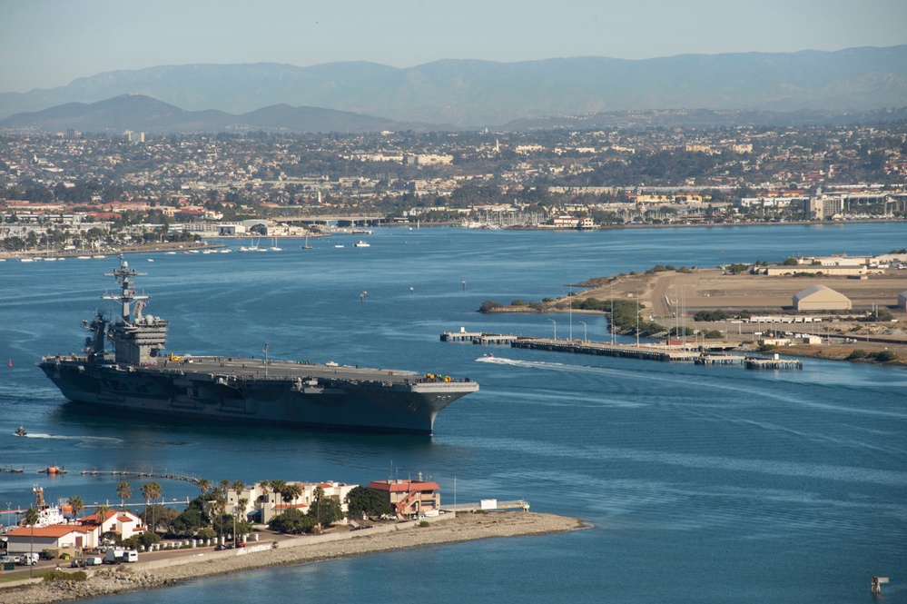 USS Theodore Roosevelt (CVN 71) gets underway