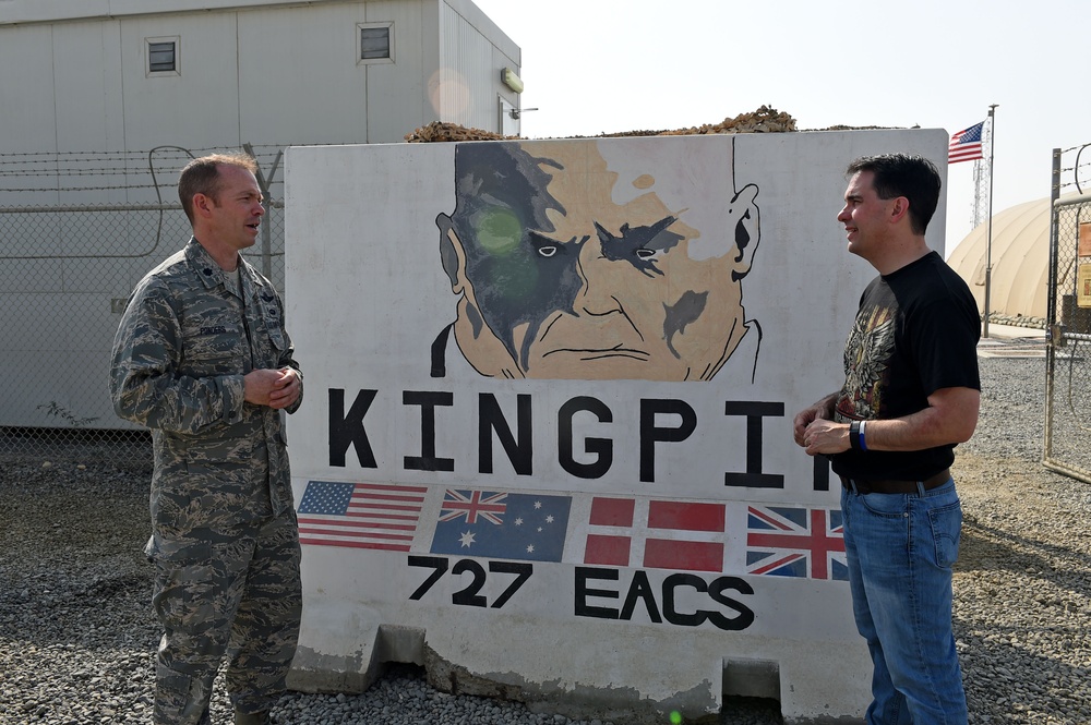 Governors visit deployed Air National Guard members