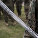 Committed to excellence: Marines participate in sword and guideon manual training