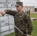 Committed to excellence: Marines participate in sword and guideon manual training