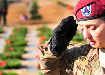 Dragon Soldiers Honor Fallen, Lay Wreaths