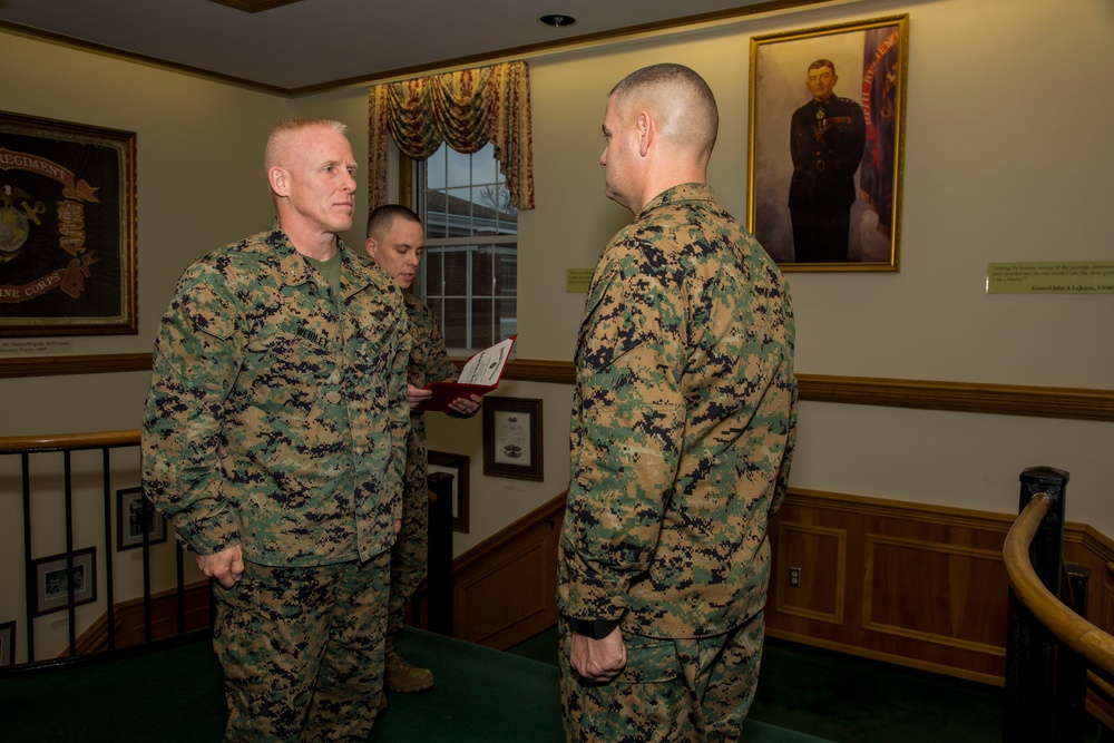 Sergeant Major Scott D. Grade Reenlistment Ceremony