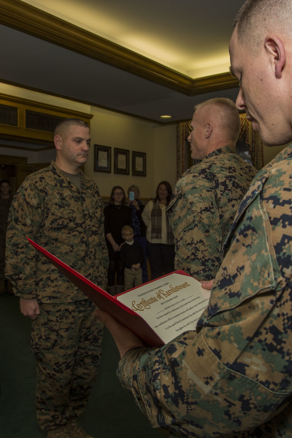 Sergeant Major Scott D. Grade Reenlistment Ceremony