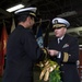 USS Bonhomme Richard (LHD 6) Holiday Gift Exchange with Kurama Executive Officer